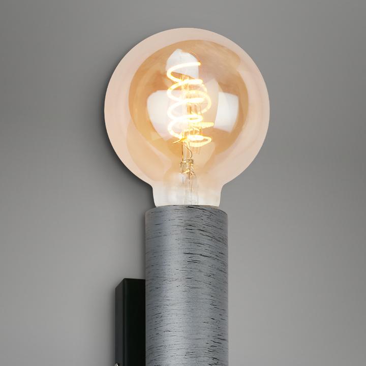 Produktbild Briloner Wandleuchte, antik-silber / schwarz, 2xE27/max.10W (E27)