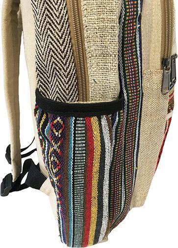 Actual product image Bekos Large Hemp Fibre Zipper Backpack (30 l)