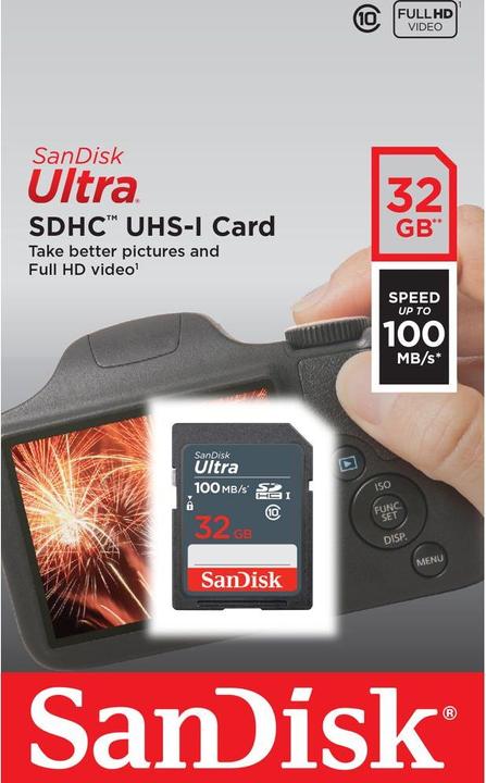 Immagine prodotto SanDisk Ultra (32 GB, SDHC, U1, UHS-I)