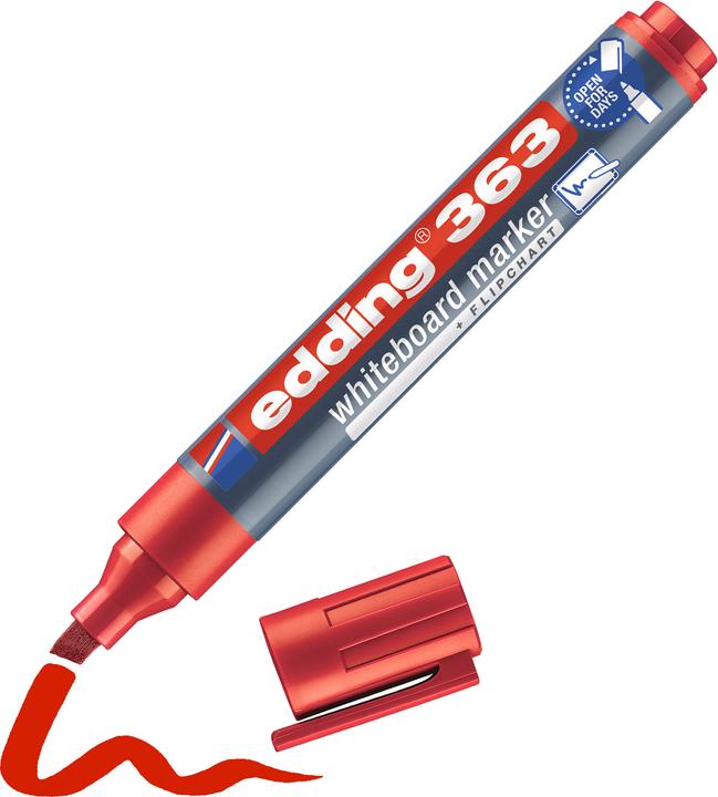 Image du produit Edding Marqueur pour tableau blanc 363 (Rouge, 1 mm, 1 x)
