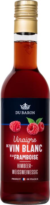 DU BARON Vinaigre de vin blanc à la framboise 6°. (500 ml)