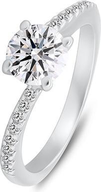 Produktbild Brilio Silver - Silver engagement ring with clear zircons RI138W - Circuit: 56 mm (56)