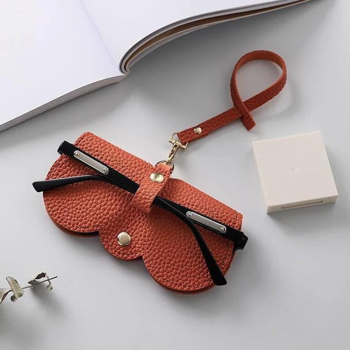 Only-Bags.Store Geprägtes Brillencover Niedliche PU Leder Sonnenbrillen Lesebrillen Aufbewahrungstasche Tragbare