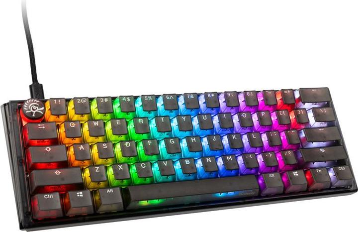 Produktbild Ducky One 3 Aura Black Mini Gaming Tastatur, RGB LED - Gateron Baby Kangaroo (US) (US, Kabelgebunden)