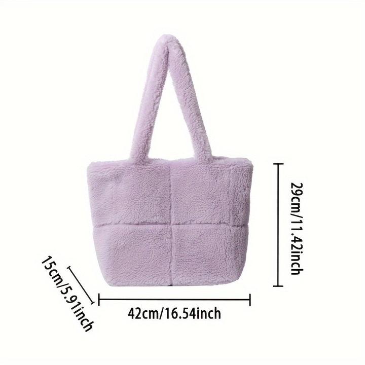 Produktbild Only-Bags.Store Schicke Kunstpelz-Umhängetasche - vielseitig und leicht, perfekt für Arbeit oder Freizeit