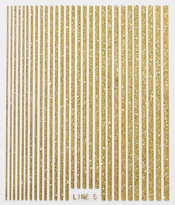 Actual product image JTI 3D nail tape - gold glitter (Gold)