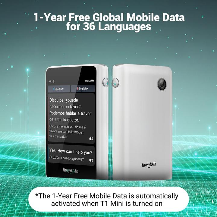 Produktbild Timekettle Fluentalk T1 Mini Handübersetzer (1 GB)
