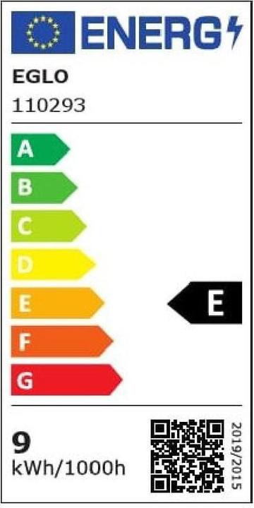Etichetta energetica EGLO Lampadina LED E27 (E27, 9 W, 1055 lm, 1 x, E)