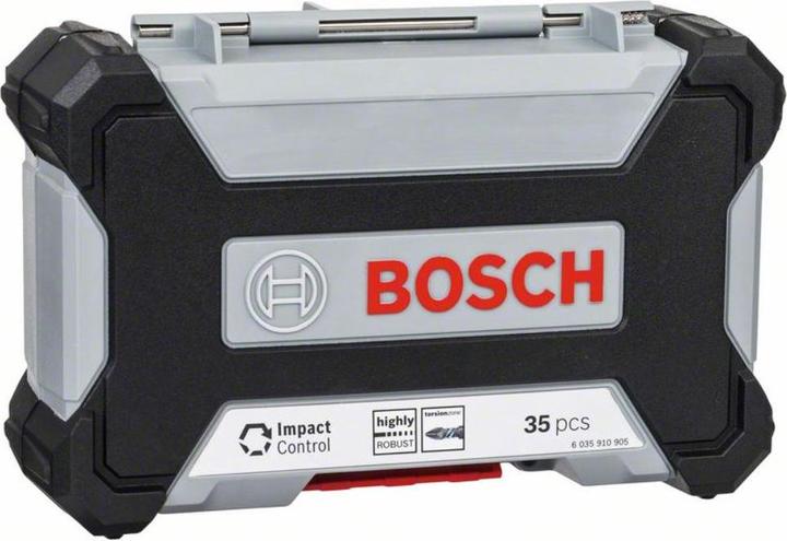 Produktbild Bosch Professional Zubehör Impact Control MultiConstruction und Schrauberbit-Set, 35-tlg. (Innensechsrund TX M20, Innensechsrund TX M30, Innensechsrund TX M15, Innensechsrund TX M25, Innensechsrund TX M40, Kreuz Phillips PH M1, Kreuz Phillips PH M2, Kreuz Pozidriv PZ M2, Kreuz Phillips PH M3, Kreuz Pozidriv PZ M3)