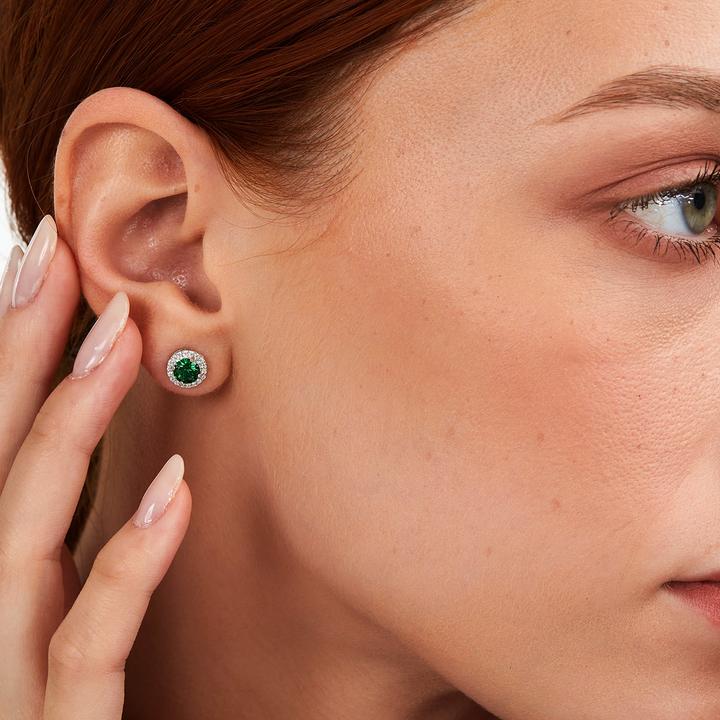 Produktbild La Petite Story Elegant silver earrings with green zircons Silver LPS01AWV03 (925er Silber)
