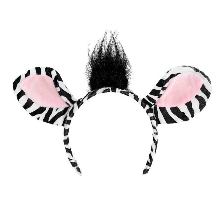 Image du produit Widmann Set zèbre avec oreilles et queue en peluche pour adultes