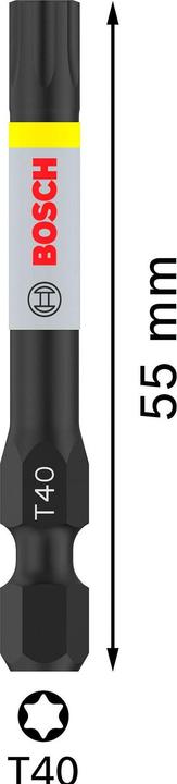 Produktbild Bosch Professional Zubehör PRO Torx Impact Bit, T40, 55 mm, 2-tlg. (T40)