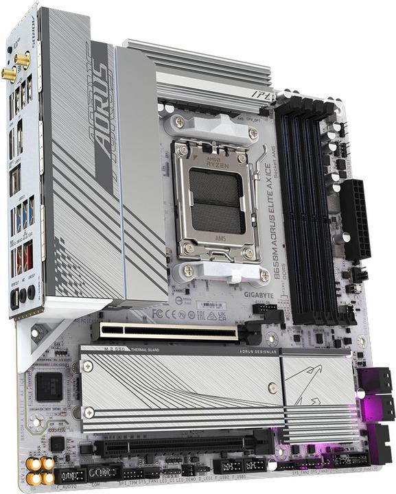 Produktbild Gigabyte B650M Aorus Elite AX ICE (AM5, AMD B650, mATX)