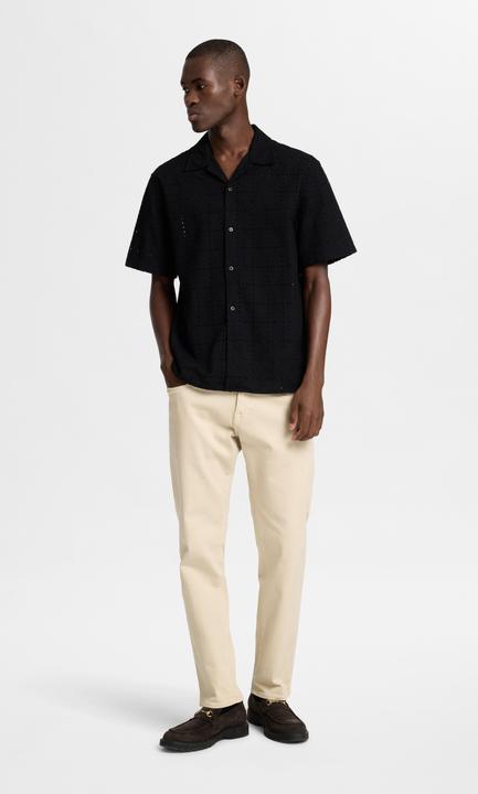 Image du produit Selected Homme Broderie Anglaise Chemise à manches courtes (XL)