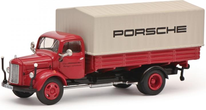 Actual product image Schuco MB L3500 Pr. PORSCHE 1:87