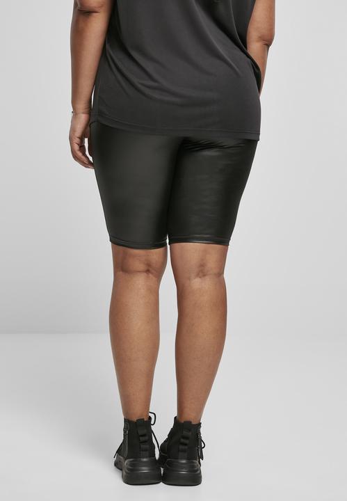 Actual product image Urban Classics Ladies Imitation Leather Cycle Shorts (4XL)