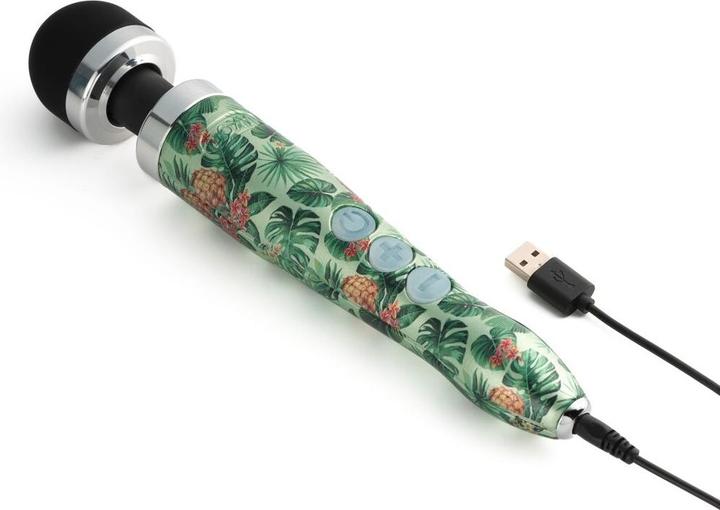 Actual product image Doxy The Cast 3R Rechargeable Wall Massager Rose Pattern