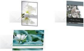 Produktbild Sigel 10 Trauerkarten Water Lily DIN A6 (220 g/m², 10 x)