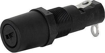 Actual product image Schurter Fuse holder 5 x 20 mm / 6.3 x 32 mm 10MOhm 250V 10A Black Thermoplastic Panel mounting IP40 (10 A)