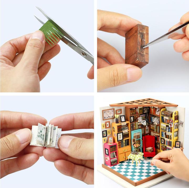 Actual product image Robotime Sam’s Study Library