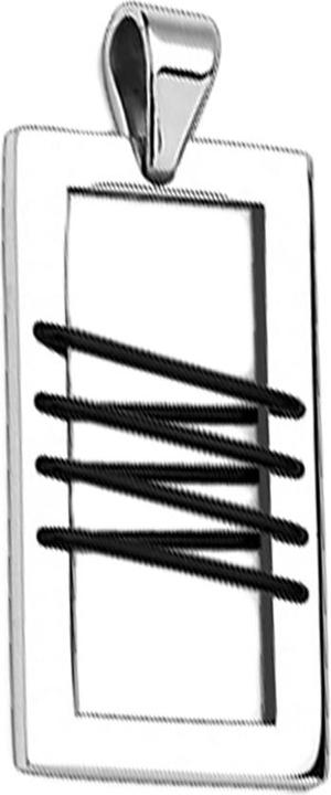 Produktbild Star Piercing Anhänger silber mit Lederschnur (Leder)