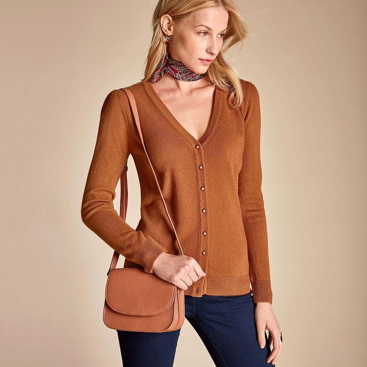 Actual product image Anne Weyburn Cardigan with V-neck and cashmere touch (40, 42)
