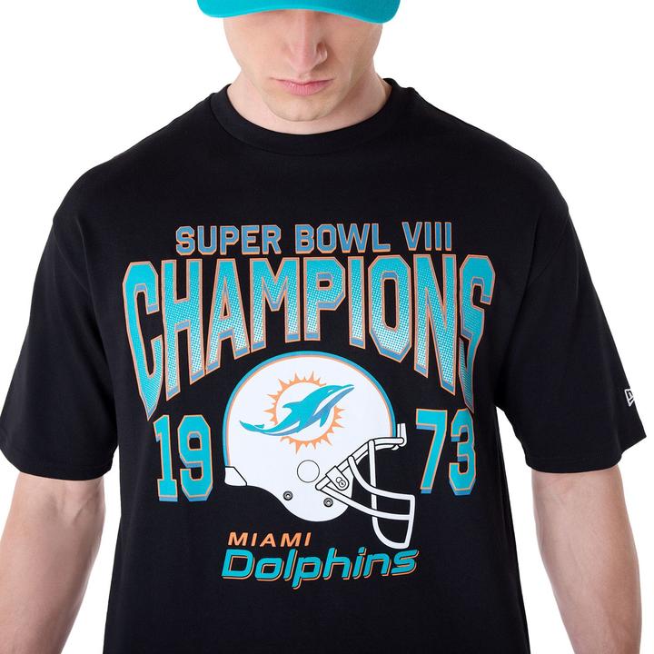 Immagine prodotto New Era NFL Shirt - HELMET Miami Dolphins schwarz - XXL (XXL)