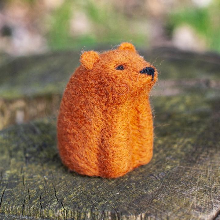Actual product image Agna Wool Bear - felt craft kit