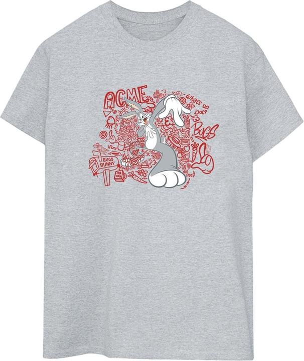 Immagine prodotto Looney Tunes ACME Doodles Bugs Bunny Maglietta Ampia Donna (M)