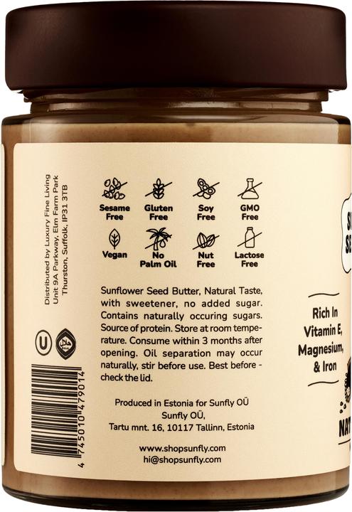 Produktbild Sunfly Sonnenblumenkernbutter, Natural (330 g)