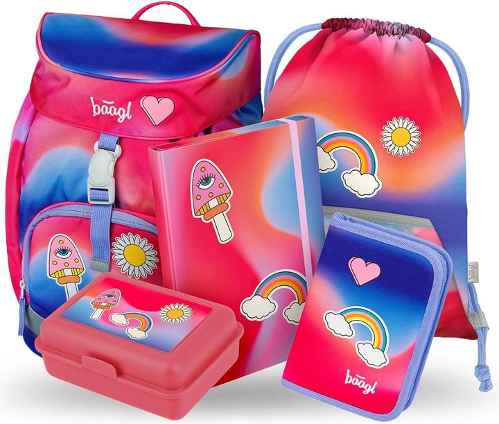 Image du produit Baagl 5-teiliges Schulranzen-Set Hippie (20 l)