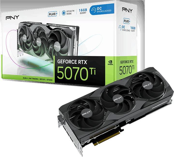 Produktbild PNY GeForce RTX 5070 Ti Overclocked Triple Fan Plus (16 GB)