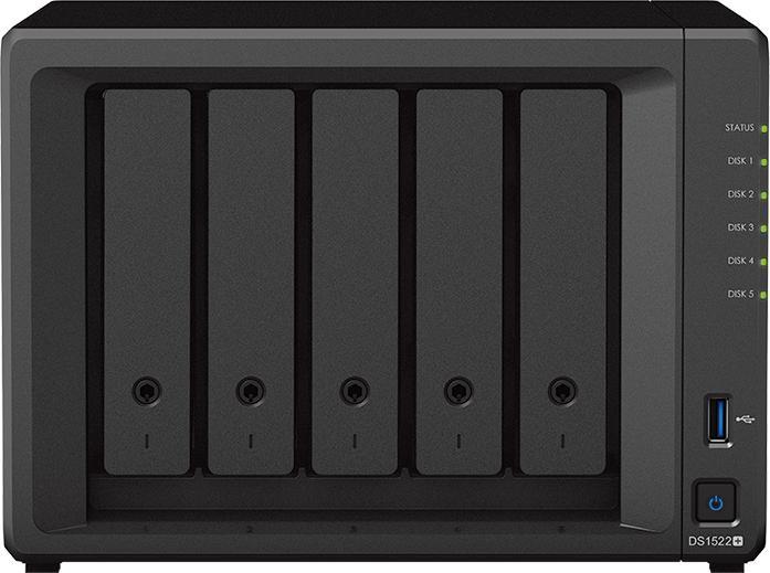 Actual product image Synology DS1522+ 5 BAY 2.6 GHZ 8GB DDR4