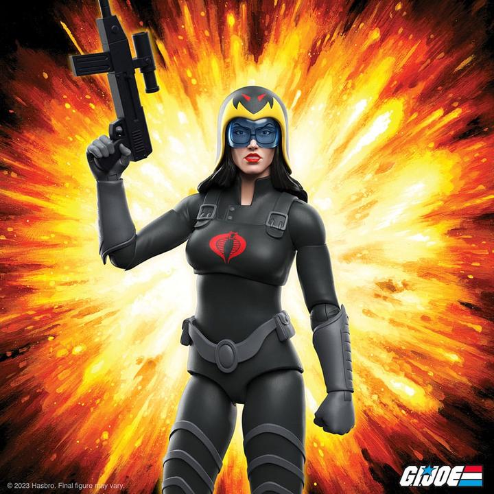 Actual product image Super7 G.I. Joe figurine Ultimates Baroness (Black Suit) 18 cm