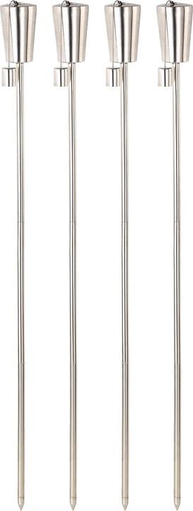 Immagine prodotto Carlo Milano Torcia da giardino in acciaio inox "Amor", 280 ml,110 cm, set di 4
