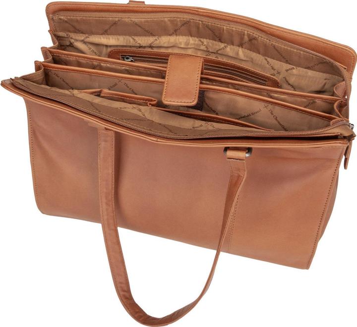 Actual product image The Chesterfield Brand Fidenza leather shoulder bag 40 cm laptop compartment (20 l)