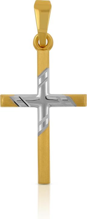 Produktbild Muau Kreuz (750, Weissgold, 18K Gelbgold)