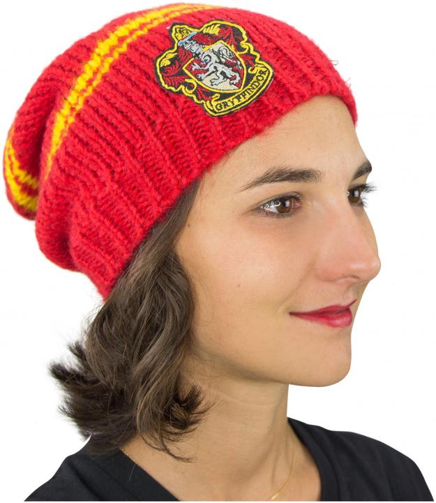 Image du produit Distrineo Harry Potter - Bonnet rouge et jaune Gryffondor Slouchy (Taille unique)