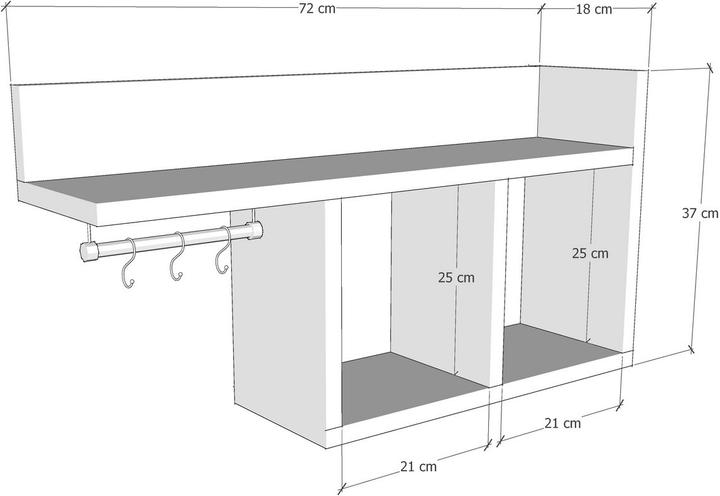 Actual product image Skye Decor Hank (72 x 18 x 37 cm)