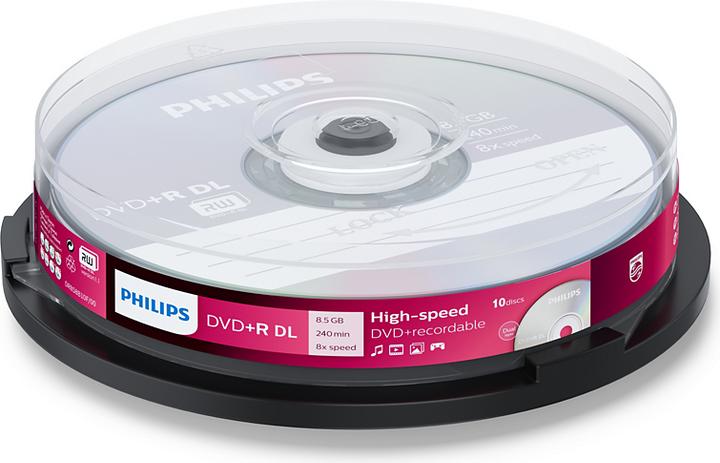 Produktbild Philips 1x10 DVD+R 8,5GB DL 8x SP (10 x)