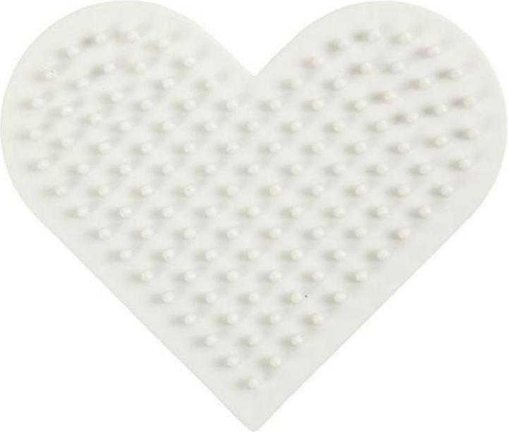 Image du produit Creativ Company Perles à repasser Plaques Coeur Blanc