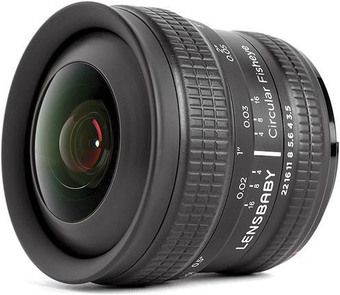 Actual product image Lensbaby 5.8mm 185° Circular Fisheye lens, Nikon F Mount (Nikon F, full size)