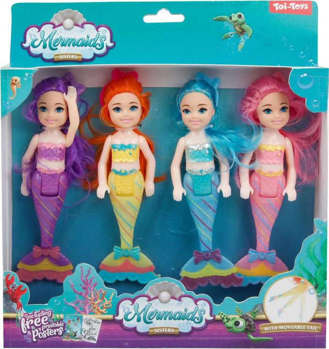 Produktbild Toi-Toys Meerjungfrauen Meerjungfrau Pop Schwestern, 4tlg.
