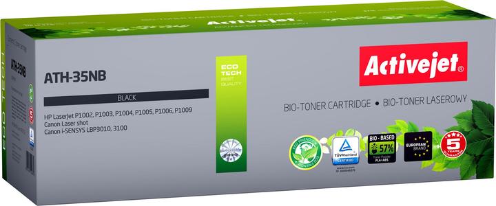 Immagine prodotto Activejet BIO ATH-35NB Toner per stampante HP Canon Sostituzione per HP 35A CB435A Canon CRG-712 (B)