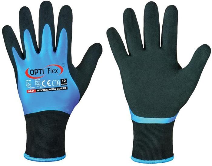 Actual product image Opti Flex Gloves Winter Aqua Guard size 11 black/blue EN 388, EN 511 PPE category II (11)