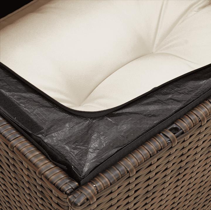 Actual product image VidaXL Garden furniture Sofa set Garden set 7-piece garden set Brown