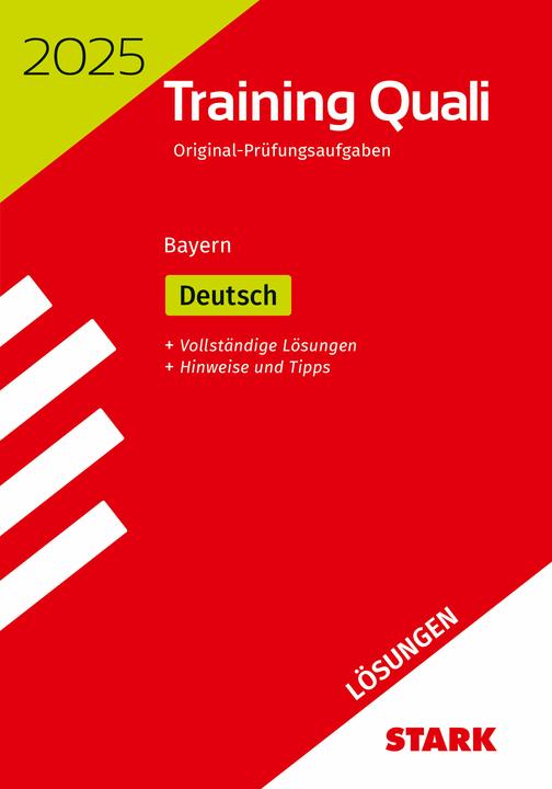 Immagine prodotto Lösungen zu Training Abschlussprüfung Quali Mittelschule 2025 - Deutsch 9. Klasse - Bayer (Tedesco, 2024)