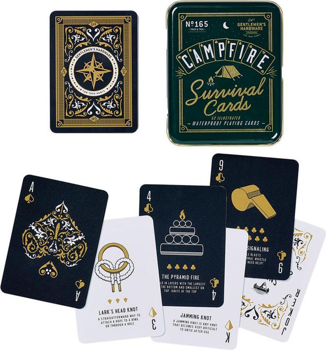 Immagine prodotto Gentlemen's Hardware Carte di sopravvivenza per il fuoco da campo Inglese (Inglese)