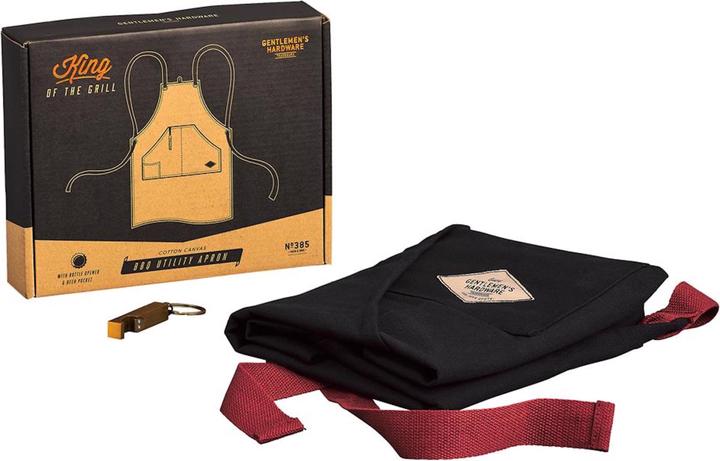 Immagine prodotto Gentlemen's Hardware Grembiule da barbecue e apribottiglie (Taglia unica)
