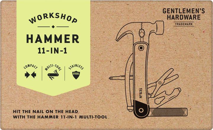 Immagine prodotto Gentlemen's Hardware Martello multi strumento (11 Funzioni)